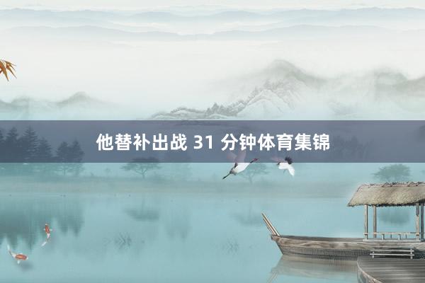 他替补出战 31 分钟体育集锦