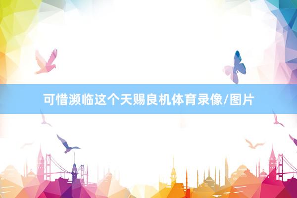 可惜濒临这个天赐良机体育录像/图片