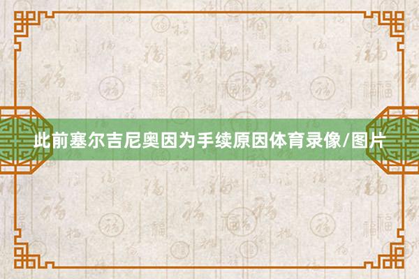 此前塞尔吉尼奥因为手续原因体育录像/图片