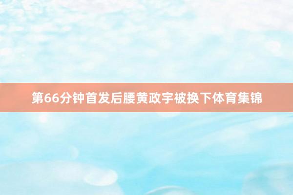 第66分钟首发后腰黄政宇被换下体育集锦