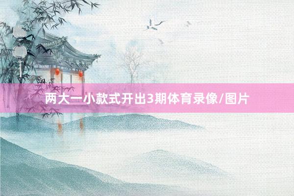 两大一小款式开出3期体育录像/图片