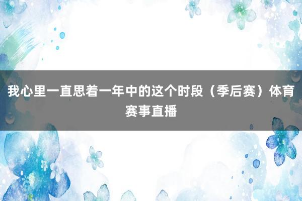 我心里一直思着一年中的这个时段（季后赛）体育赛事直播