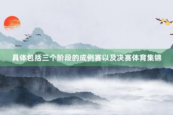 具体包括三个阶段的成例赛以及决赛体育集锦
