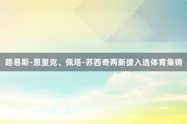 路易斯-恩里克、佩塔-苏西奇两新援入选体育集锦