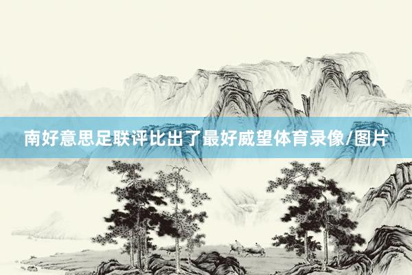 南好意思足联评比出了最好威望体育录像/图片