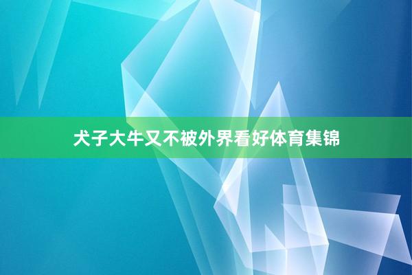 犬子大牛又不被外界看好体育集锦