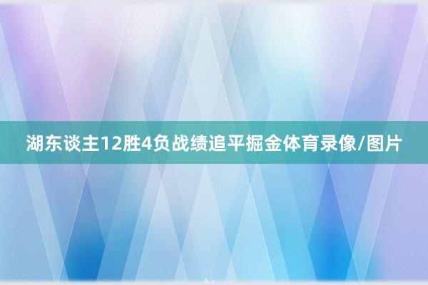 湖东谈主12胜4负战绩追平掘金体育录像/图片