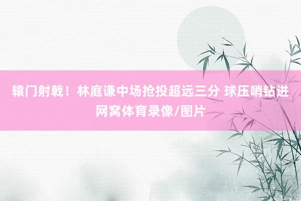 辕门射戟！林庭谦中场抢投超远三分 球压哨钻进网窝体育录像/图片