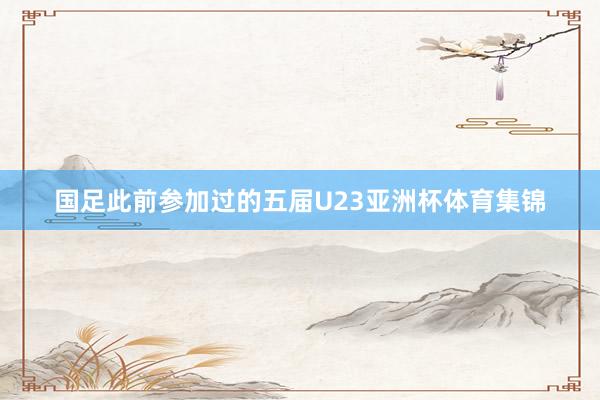 国足此前参加过的五届U23亚洲杯体育集锦