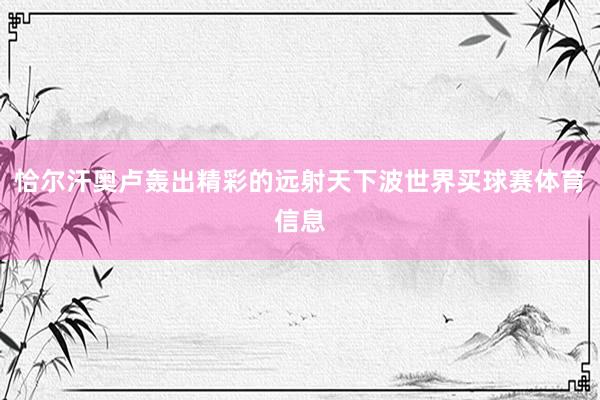 恰尔汗奥卢轰出精彩的远射天下波世界买球赛体育信息